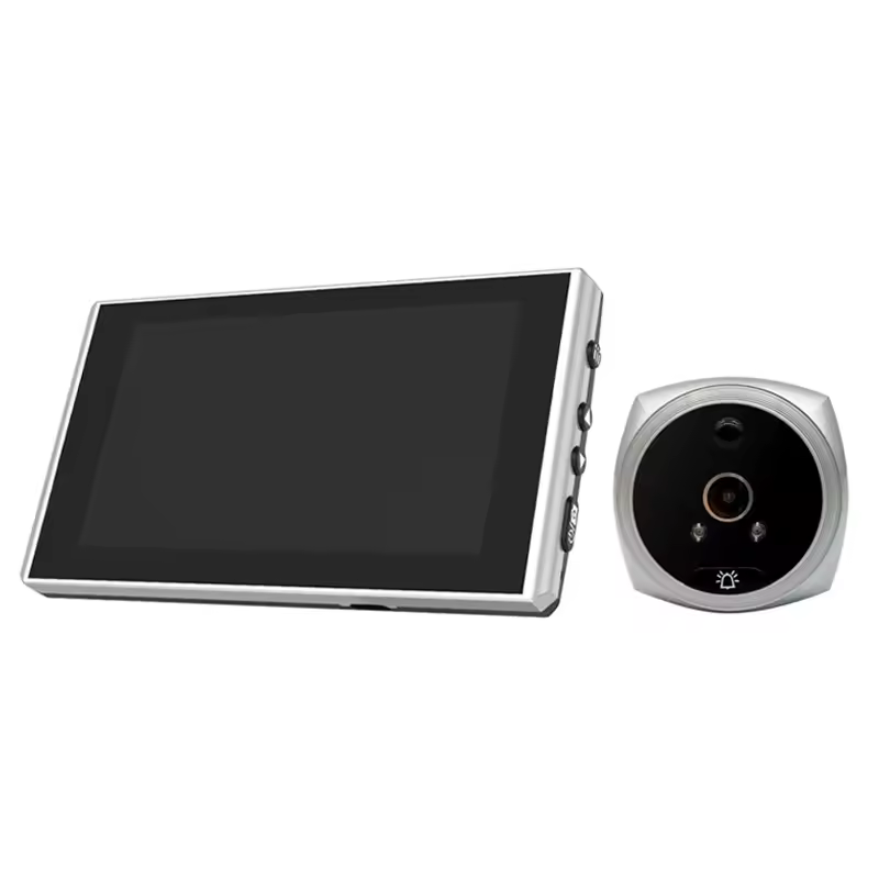 4.5 אינץ LCD מסך וידאו פעמון דיגיטלי עינית דלת הצופה מצלמה עם 145 תואר זווית PIR ראיית לילה זיהוי תנועה