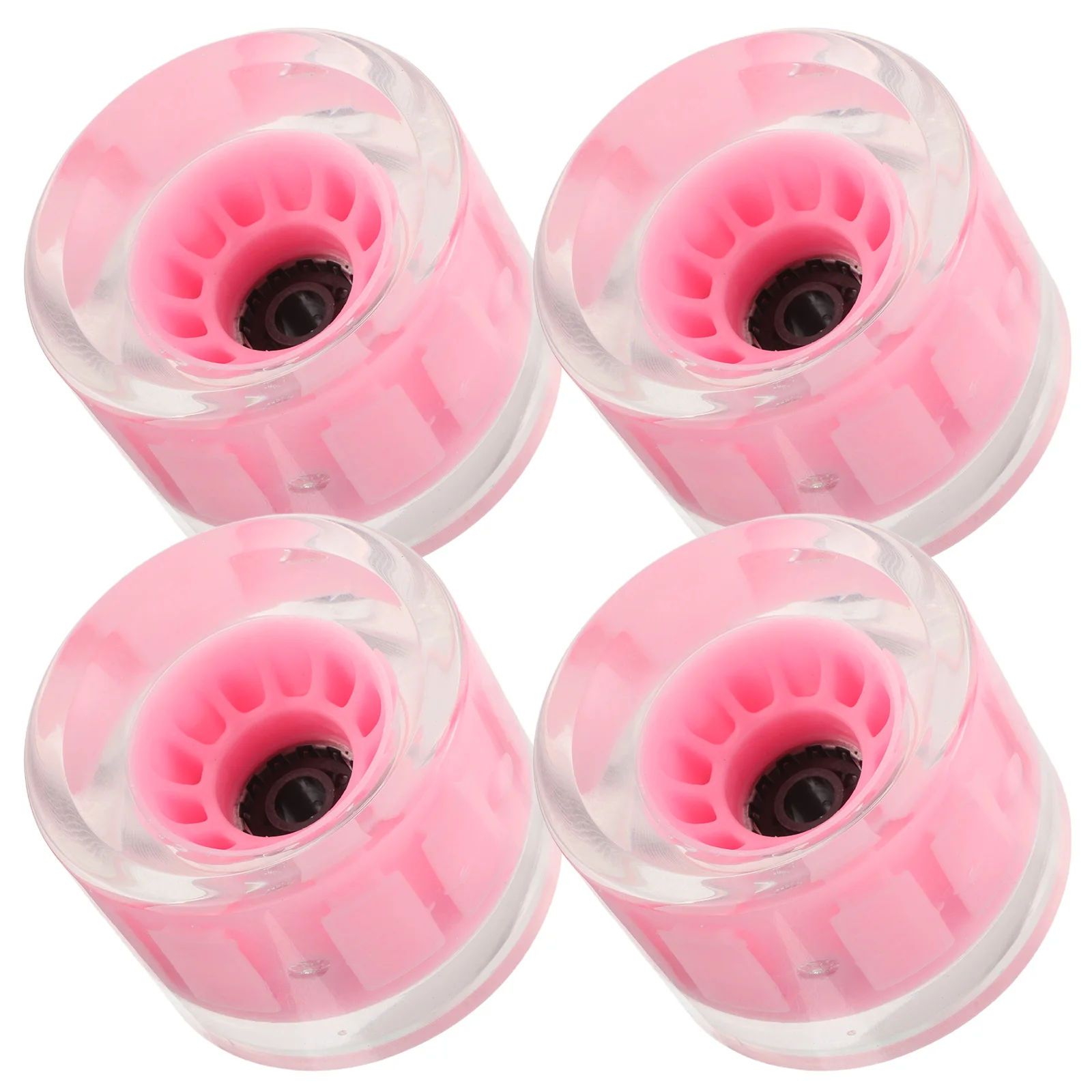 

4 Pcs Flash Longboard Wheel Wheels Light up Pu Replacement Cruiser Roller Skate