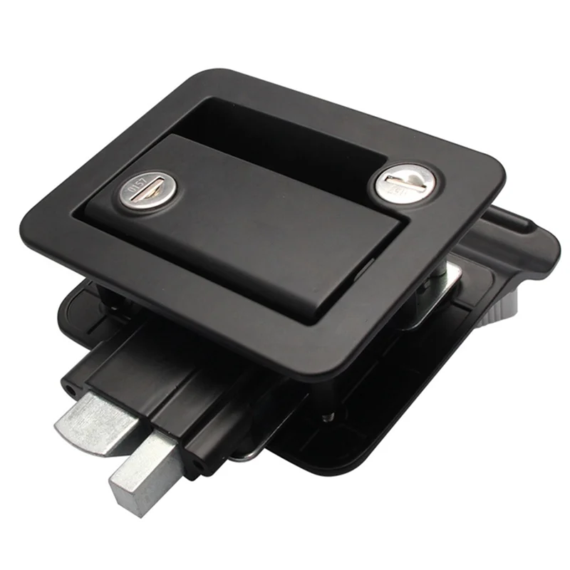 

RV Lock Caravan Door Handle Lock Cabin Panel Lock Double Insurance Anti-Theft Portable For RV Camper Caravan
