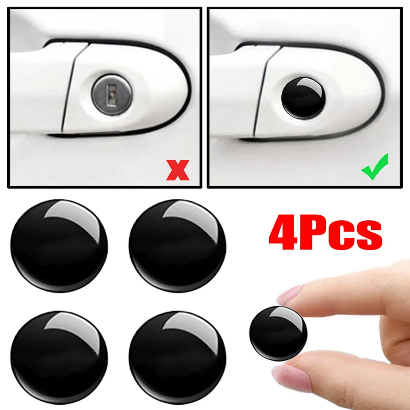 

4Pcs Car Door Keyhole Sticker Auto Lock Decoration Protection Decal for BMW E46 E85 E60 F10 E39 F30 E36 F20 E87 E90 E70 X3 X5