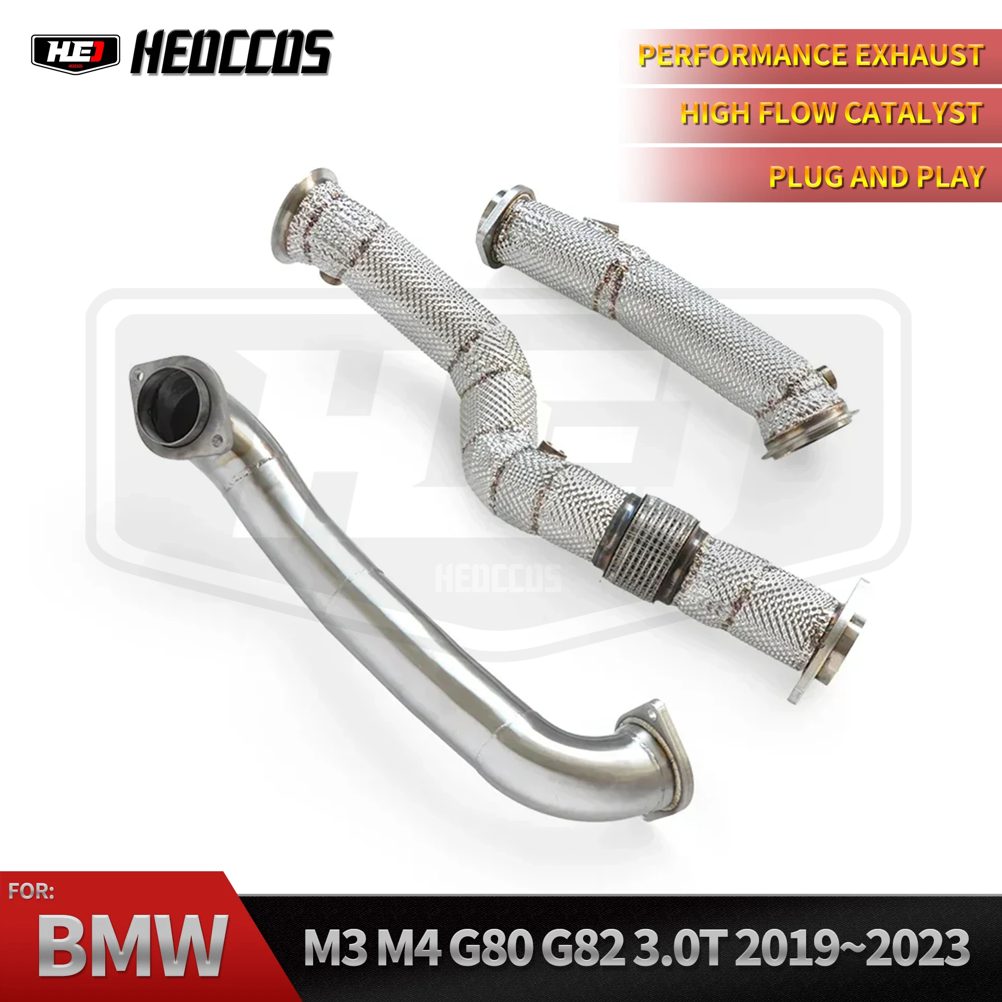 

HEO Perfectly Customized Performance Exhaust Downpipe Specifically Designed for BMW M3 M4 G80 G82 3.0t 2019-2023