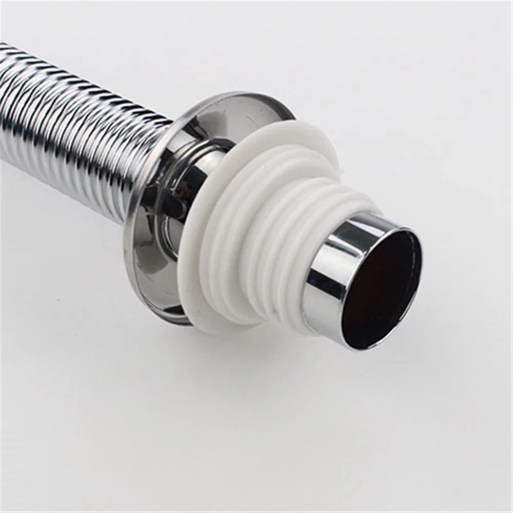 European Standard Full Copper Water Connection Pipe Corrugated Pipe Water Screw Thread S-shaped Corrugated Drainage Pipe Water