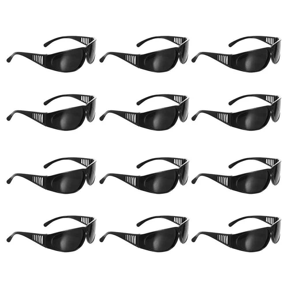 

12Pcs Welding Protective Glasses Anti Uv Light Proof Windproof Eyeglasses for Electric Welding Safety Goggles for Welders