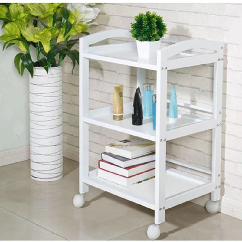 Storage Cart Trolly Beauty Salon Hair Trolley Auxiliary Trolleys Spa Tool Cosmetic Furniture Commercial Carro Peluqueria