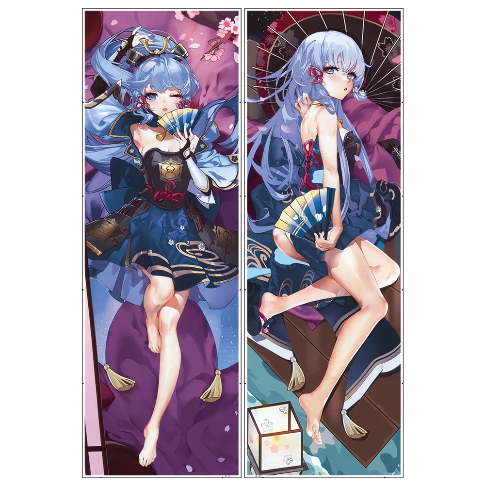 Game Genshin Impact Kamisato Ayaka Hugging Body Pillow Case Otaku Sleeping Pillowcase Anime Dakimakura Cushion Cover mas Gift