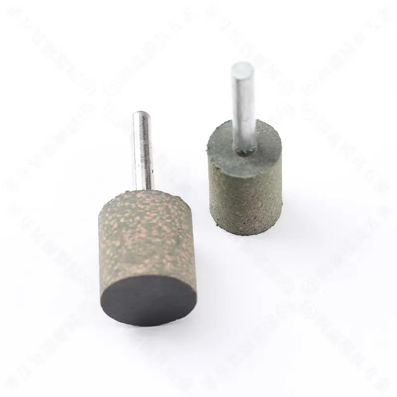 Cylindrical sesame large grinding head grinding head rubber elasticity sponge rubber cylinder T 16 to 25 mm stalk 6 mm