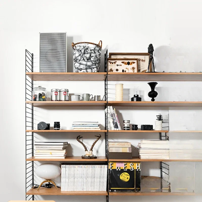 

String Multifunctional Shelf System Multi-layer Storage Shelf Baffle Bookshelf Wall-mounted Display Shelf