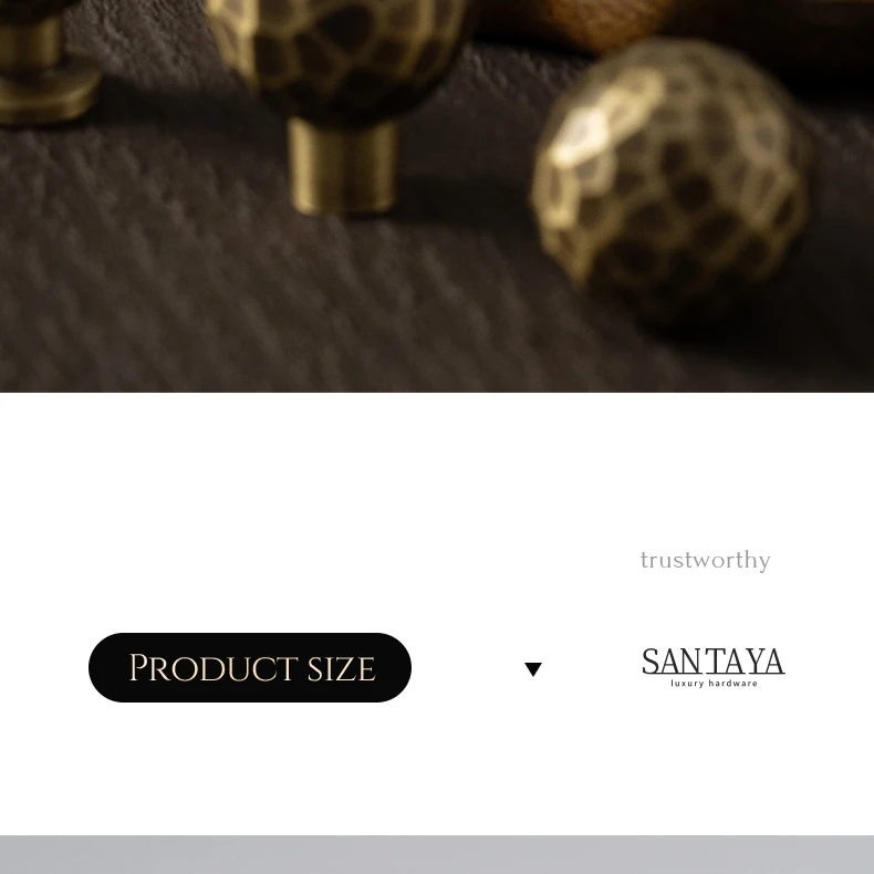 Hammered brass cabinet knob in antique brushed finish — product image 24