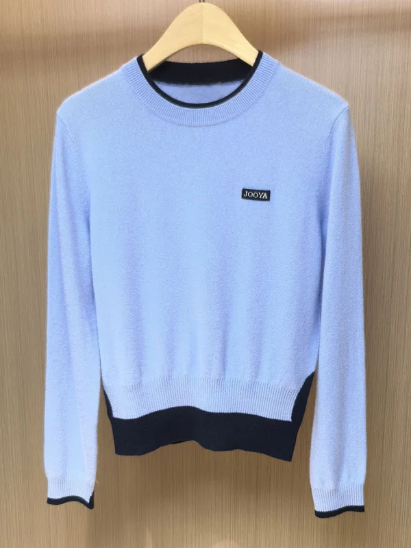 

Свободный вязаный свитер с круглым вырезом для женщин, повседневный, имитация двухслойности, шерстяной, с длинными рукавами, теплый, удобный, модный, для ношения под одеждой