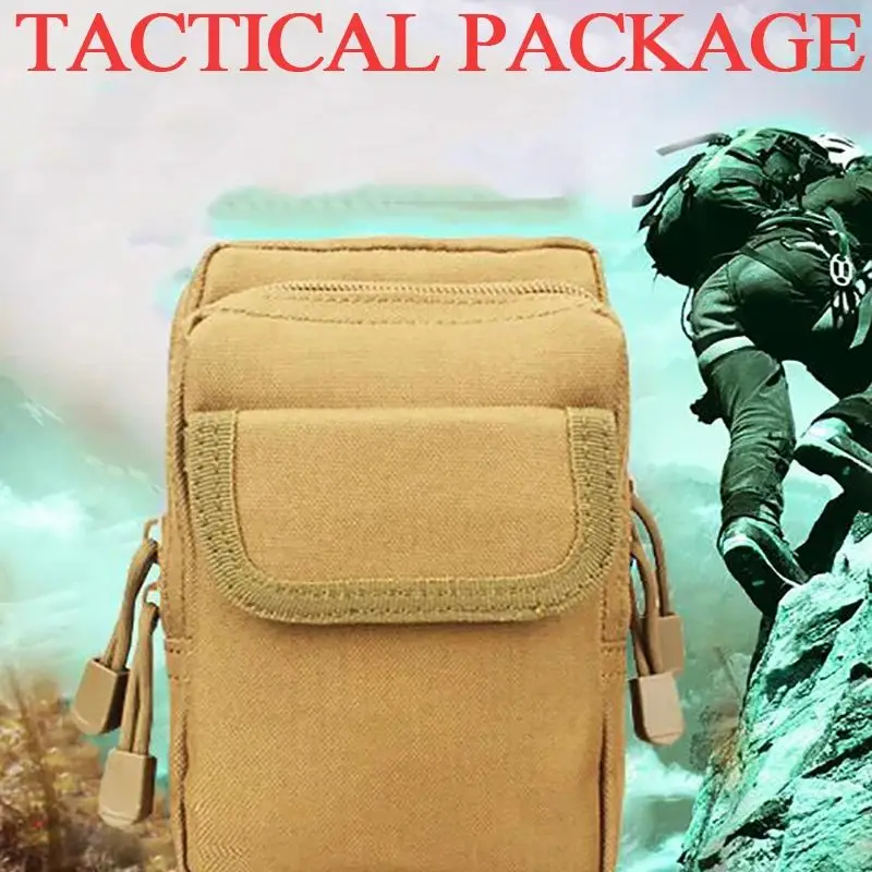 Nylon Portable Outdoor Leisure Sportswear Belt Nylon Bag Tool Tactical Vest Bag Wallet Phone Case Hunting Compact Bag