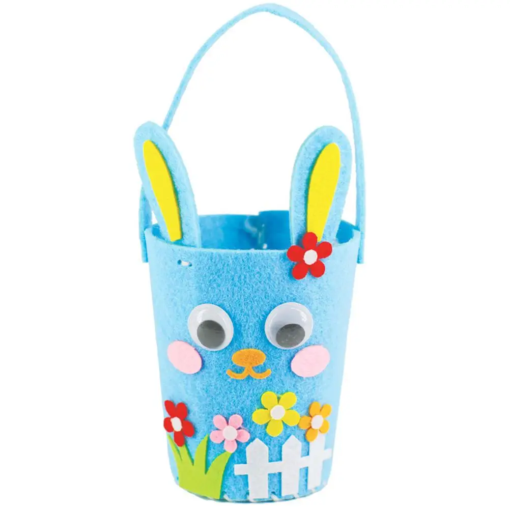 

4 Pcs Bucket Bag for Easter Tote Gift Goodies Bags Kids Candy Storage Case Pouch