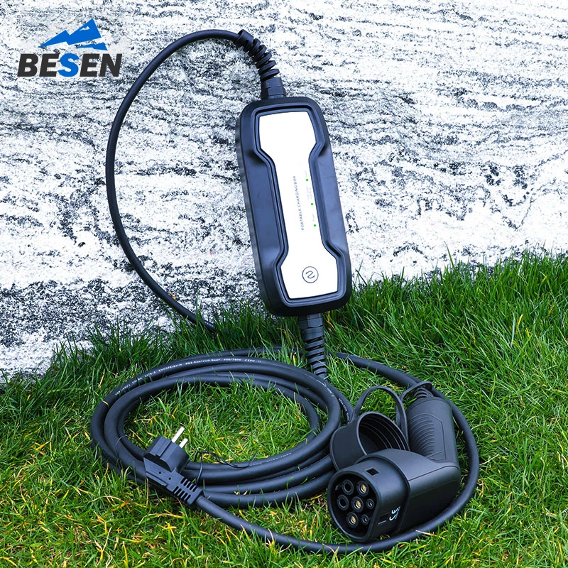 الشركة المصنعة EVSE 10A 16A المستوى 2 شاحن سيارات كهربائية محمول IP66 شحن السيارة الكهربائية مع المكونات Type1 أو Type2 #3