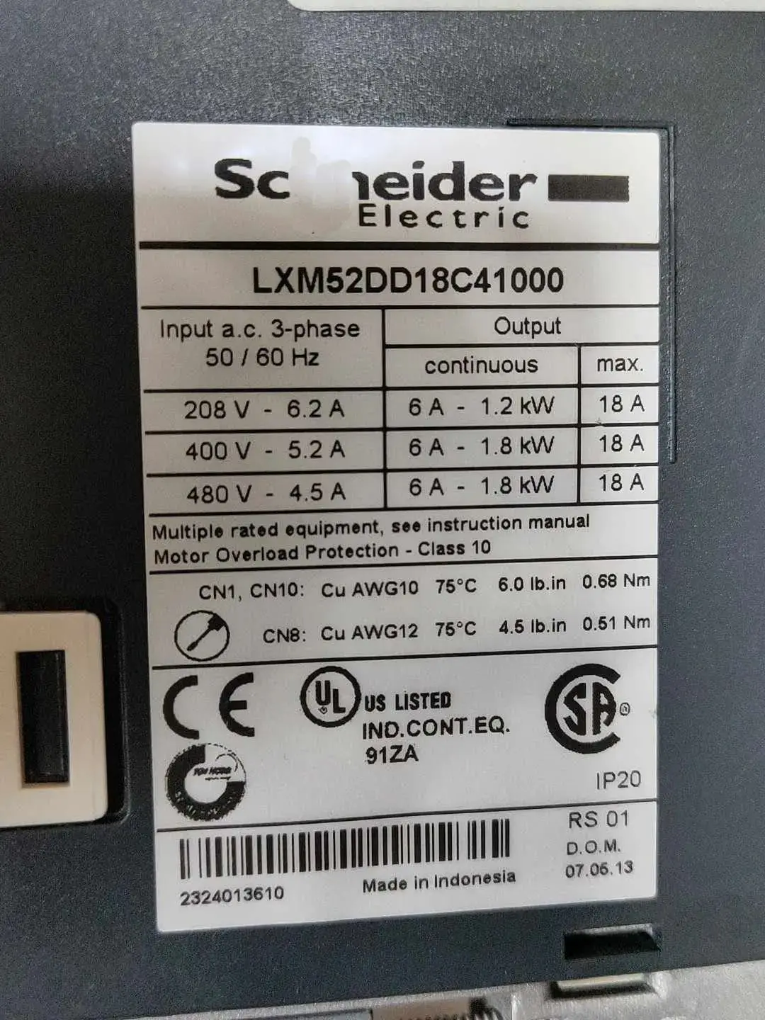 LXM52DD18C41000 Сервопривод для Schneider