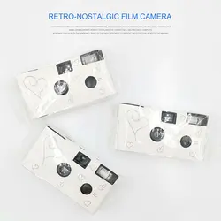 1-3PCS Retro 16 Photos 35mm Disposable Film Camera Manual Fool Optical Camera Children's Gift Single Use Camer