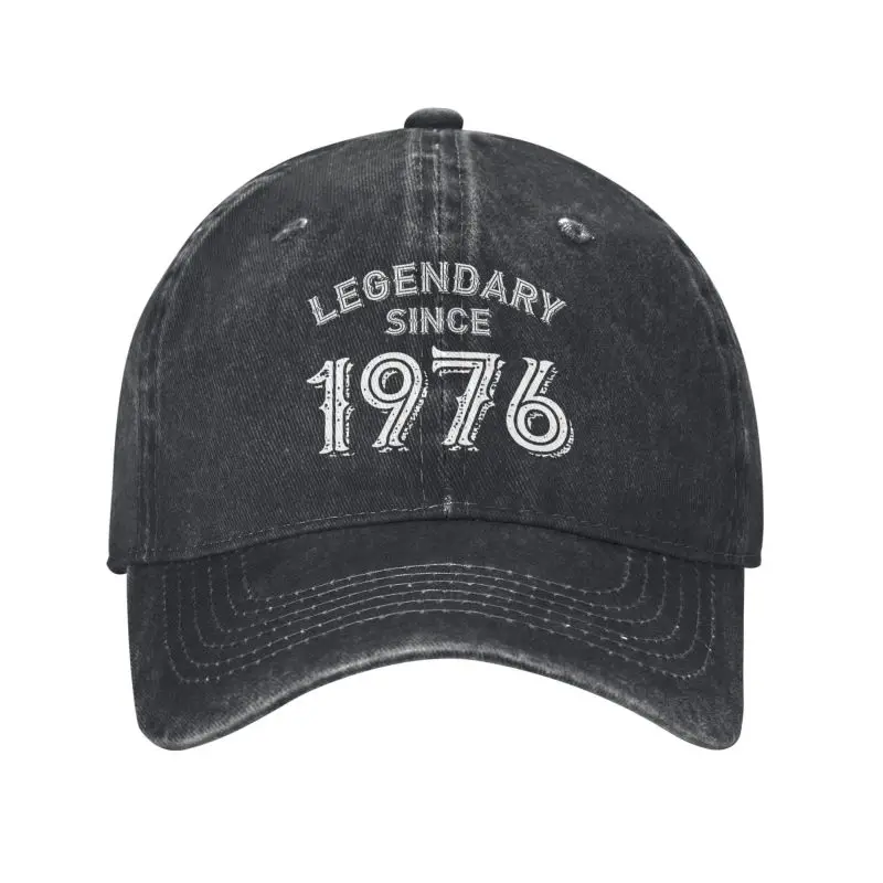 Custom Cotton Legendary Since Original Born In 1976 Birthday Gifts Baseball Cap for Men Women Breathable Dad Hat Performance