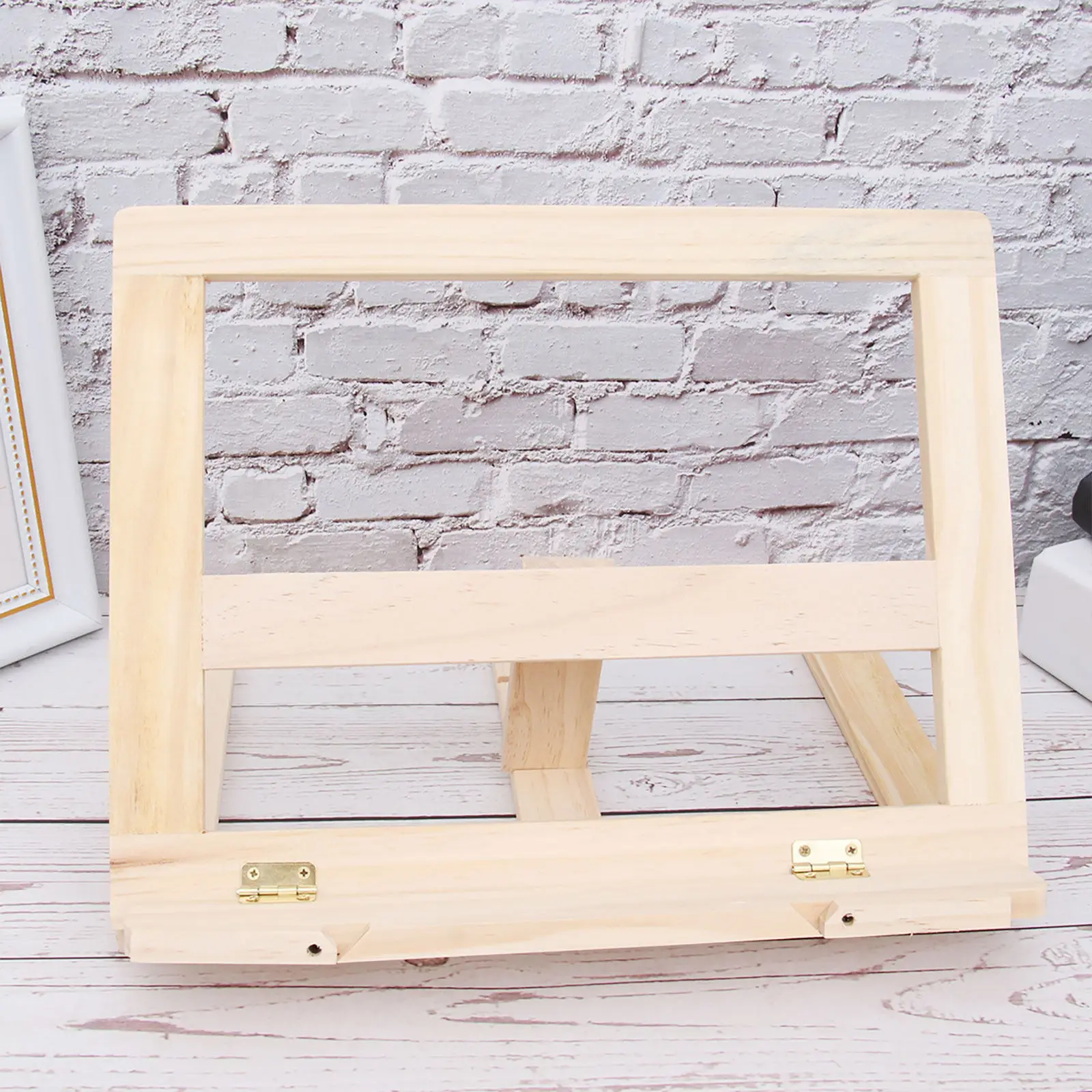 Wooden Reading Bracket Pine Book Shelf Custom Tilt Angles Portable Book Stand Tablet Holder for Office Dorm Home Use