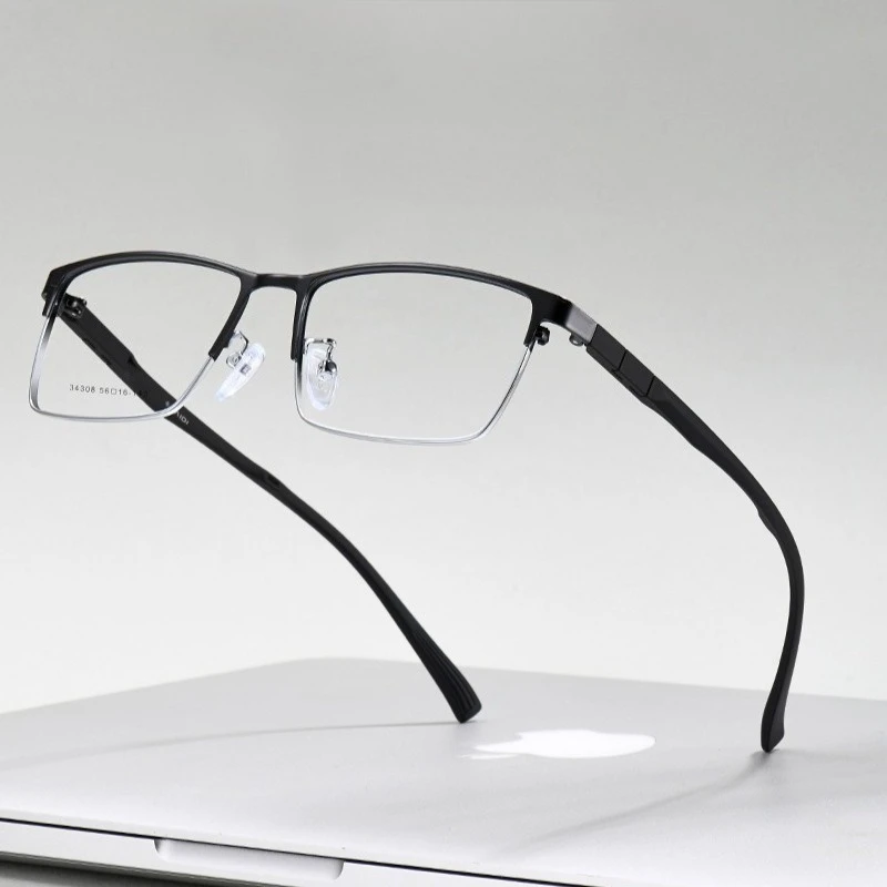 

Progressive Prescription Glasses Men Square Anti Blue Light Photochromic Eyewear Optical Myopia Eyeglasses Big Face 146mm Wide