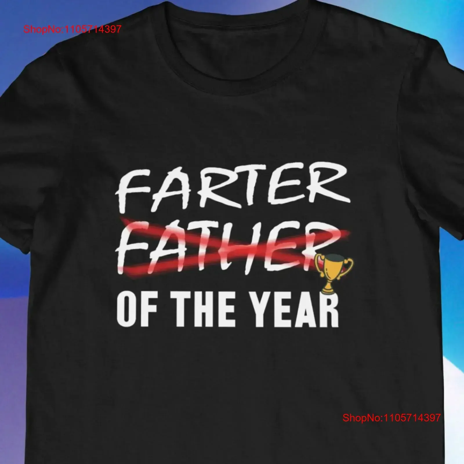 Farter Of The Year Funny T Shirt For Dad Men's Farting Inappropriate s vintage Washed Casual Versatile Top For Everyday Wear