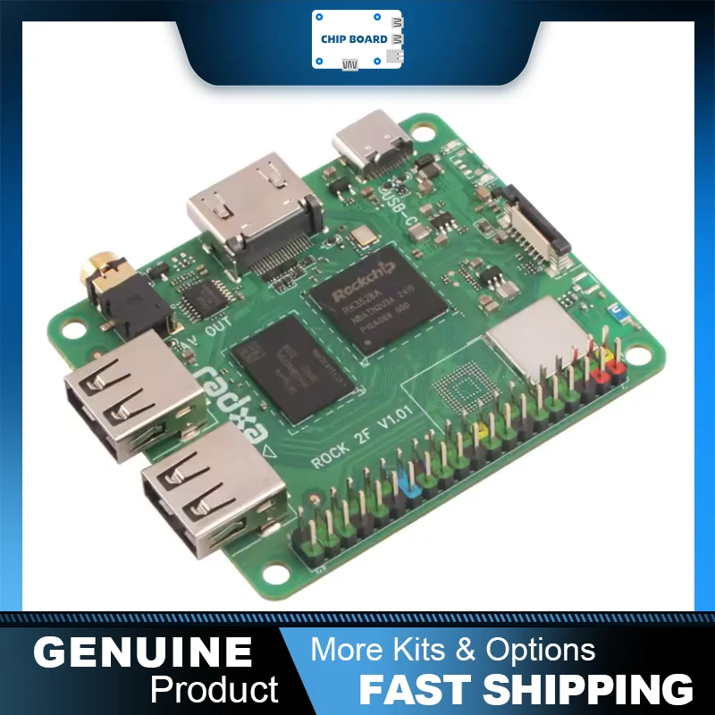 Radxa ROCK 2F oferece desempenho quad-core RK3528A com GPU e saída HDMI 4K para aplicações de mídia