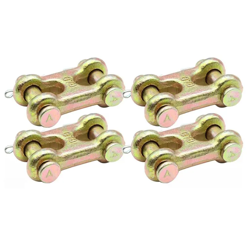 YANA50I 4 Pack 3/8 Inch Twin Clevis Link, 6600 Lbs