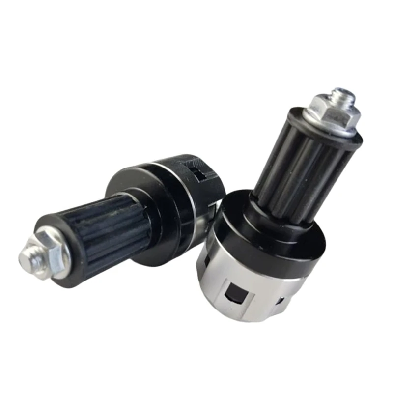 A2UC Lightweight Aluminum Motorbike Handlebar Plugs Caps With Non Slip Surfaces Fitting Most Motorcycles Crash Protectors