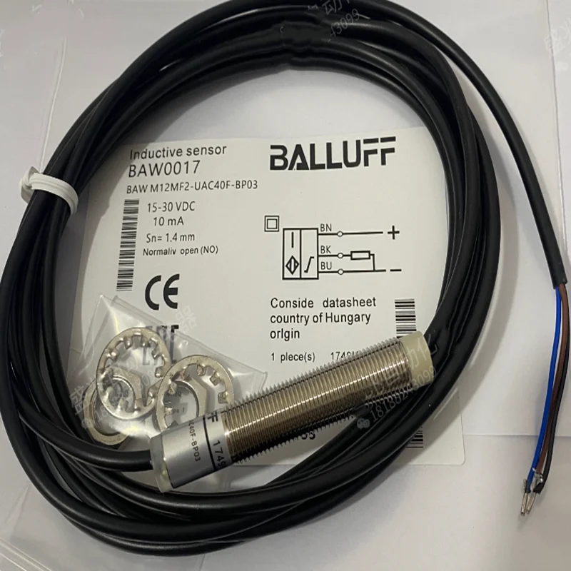 Photoelectric proximity sensor BAW0017 BAW M12MF2-UAC40F-BP03 inductive sensor  BALLUFF Analog proximity switches