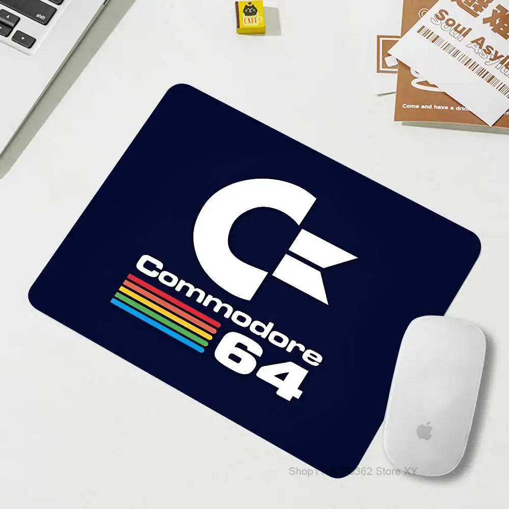 C-Commodore 64 Computer Mouse Pad Small LockEdge Mouse Pad For Gamers Computer Non-slip Rubber
