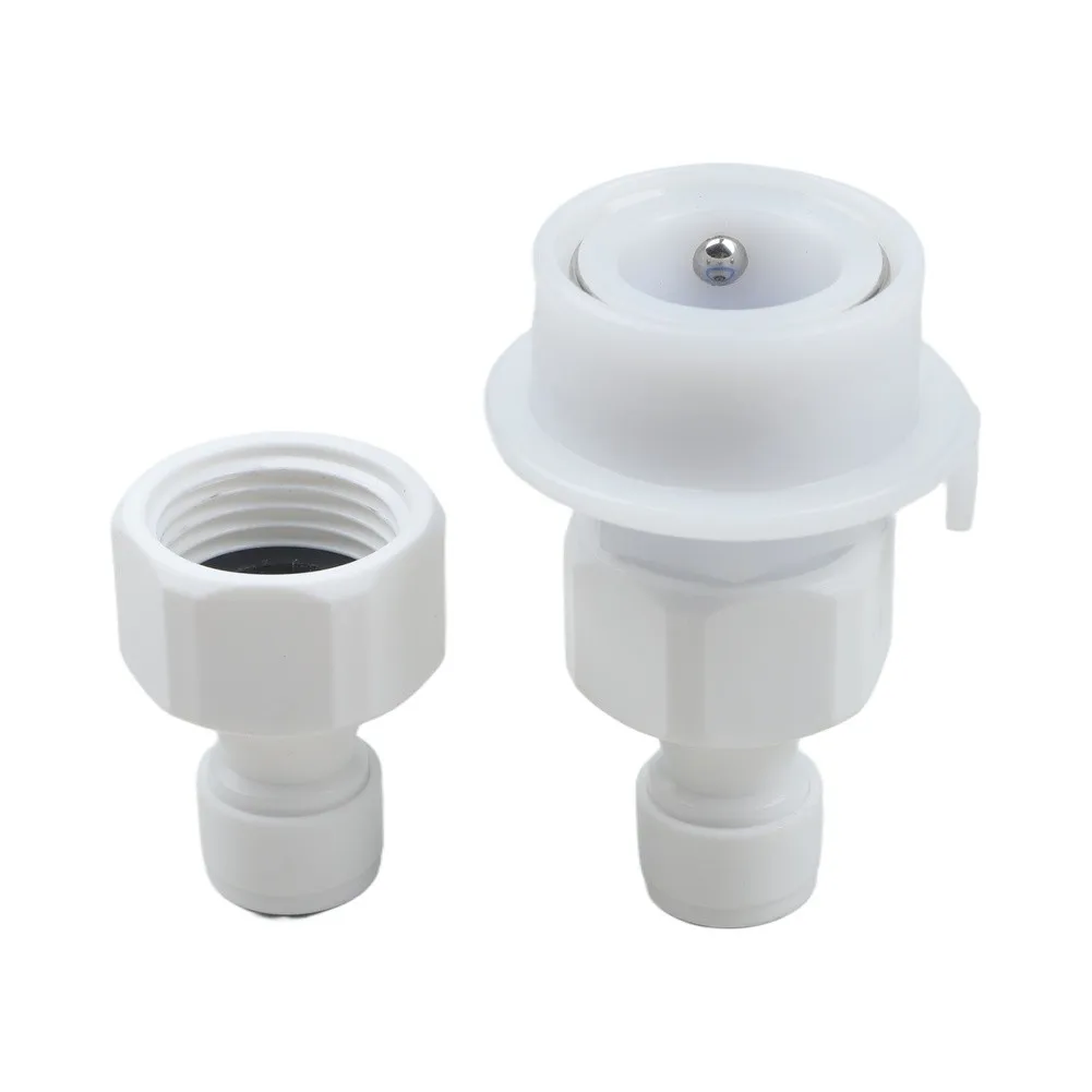 Faucet Adapter Washer Tap Connector Leak-proof Seal Rust-resistant ABS Flexible Compatibility For Washing Machines