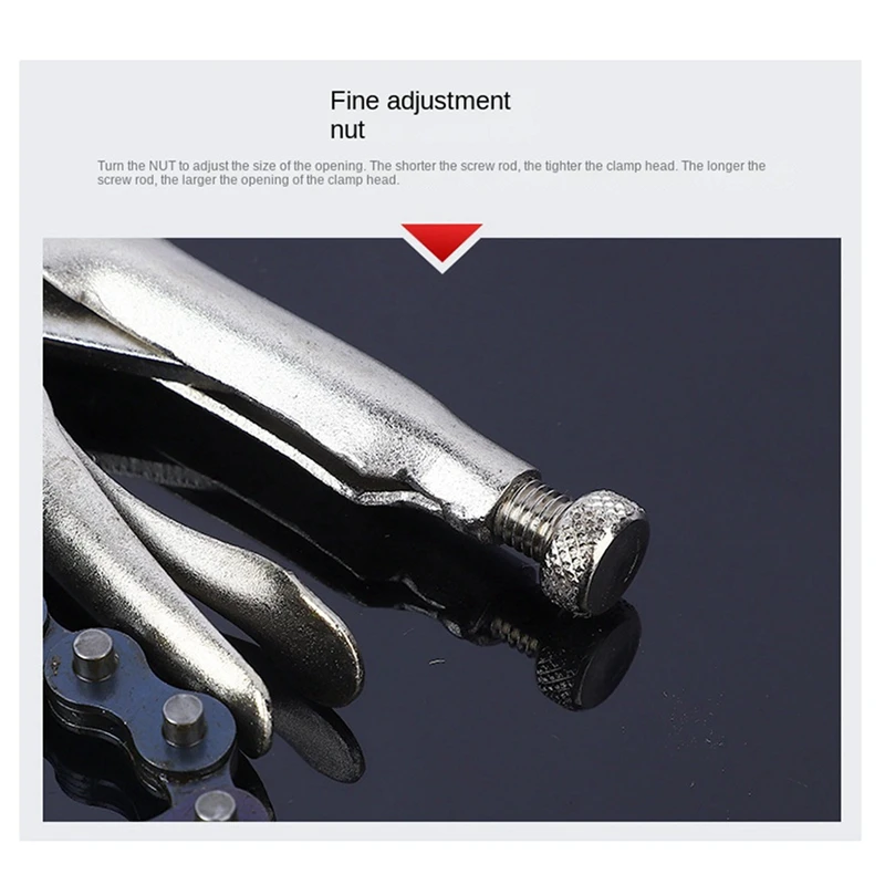 Chain Pliers, Extended Multifunctional Industrial Grade 10-Inch Universal Chain Type Pipe Clamp Wrench