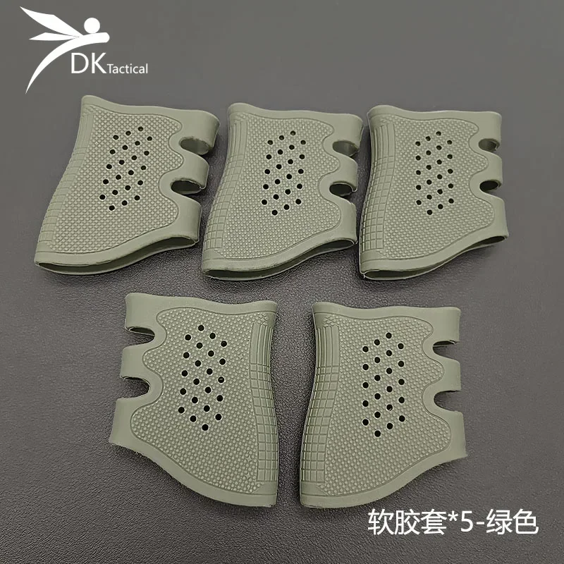 Tactical Rubber Airsoft Accessories Anti-slip Breathabl Pistol Cover For AR15 HK416 M4 M16 G17 G19 G22 Hunting Weapon Part