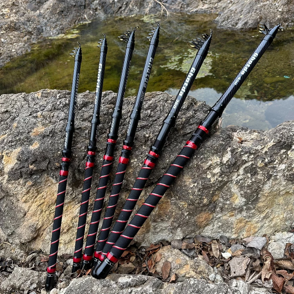 Cañas de Pescar Telescópicas de Carbono para Spinning y Surfcasting - imagen 4