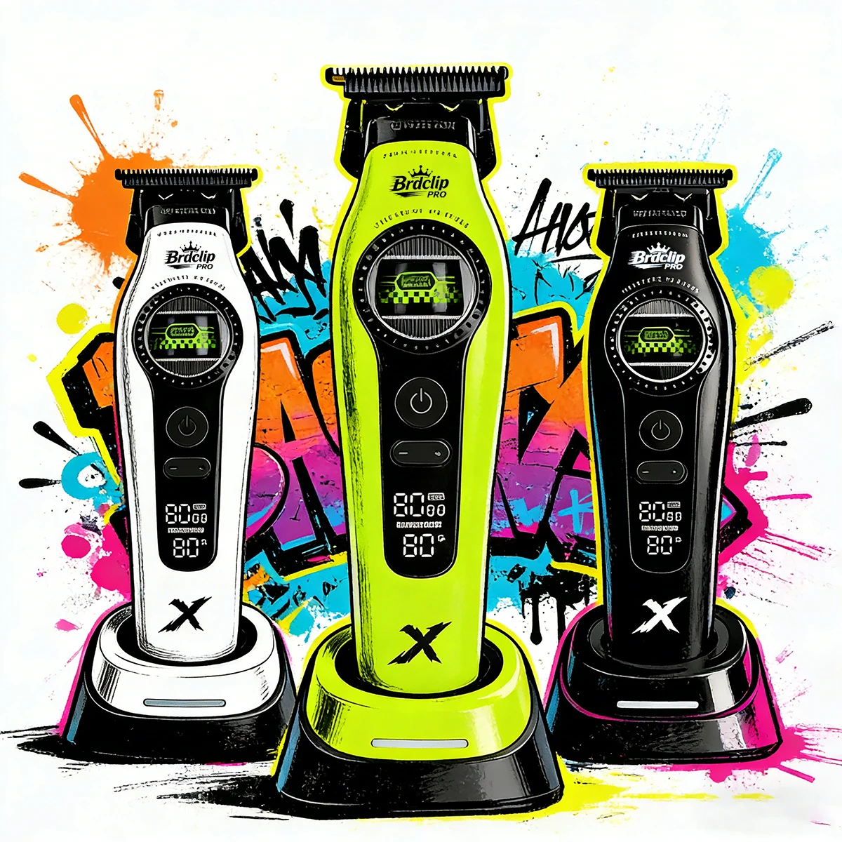 

Профессиональный триммер для волос Barber BRDCLIPR 6000-8000 об/мин с бесщеточным двигателем с внешним ротором, съемным лезвием из DLC-покрытой углеродистой стали и керамики.