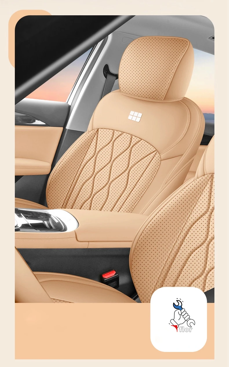 Left-Drive Car Seat Cover For Geely Galaxy A7 2025 Custom Fit Seat Cover Full-Surround Seat Cushion Seat Protection Cover