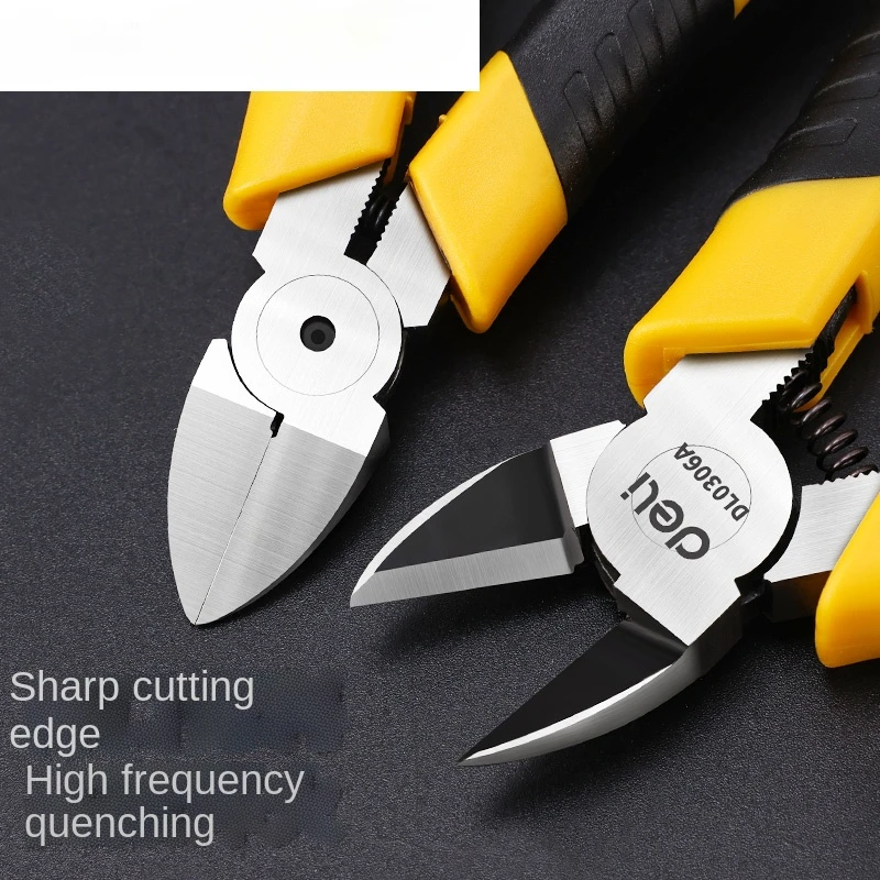 Xiaomi Deli Diagonal Pliers CR-V Plastic Pliers 5 / 6 Inch Jewelry Wire and Cable Cutter Cutting Side Scissors Repair Hand Tools