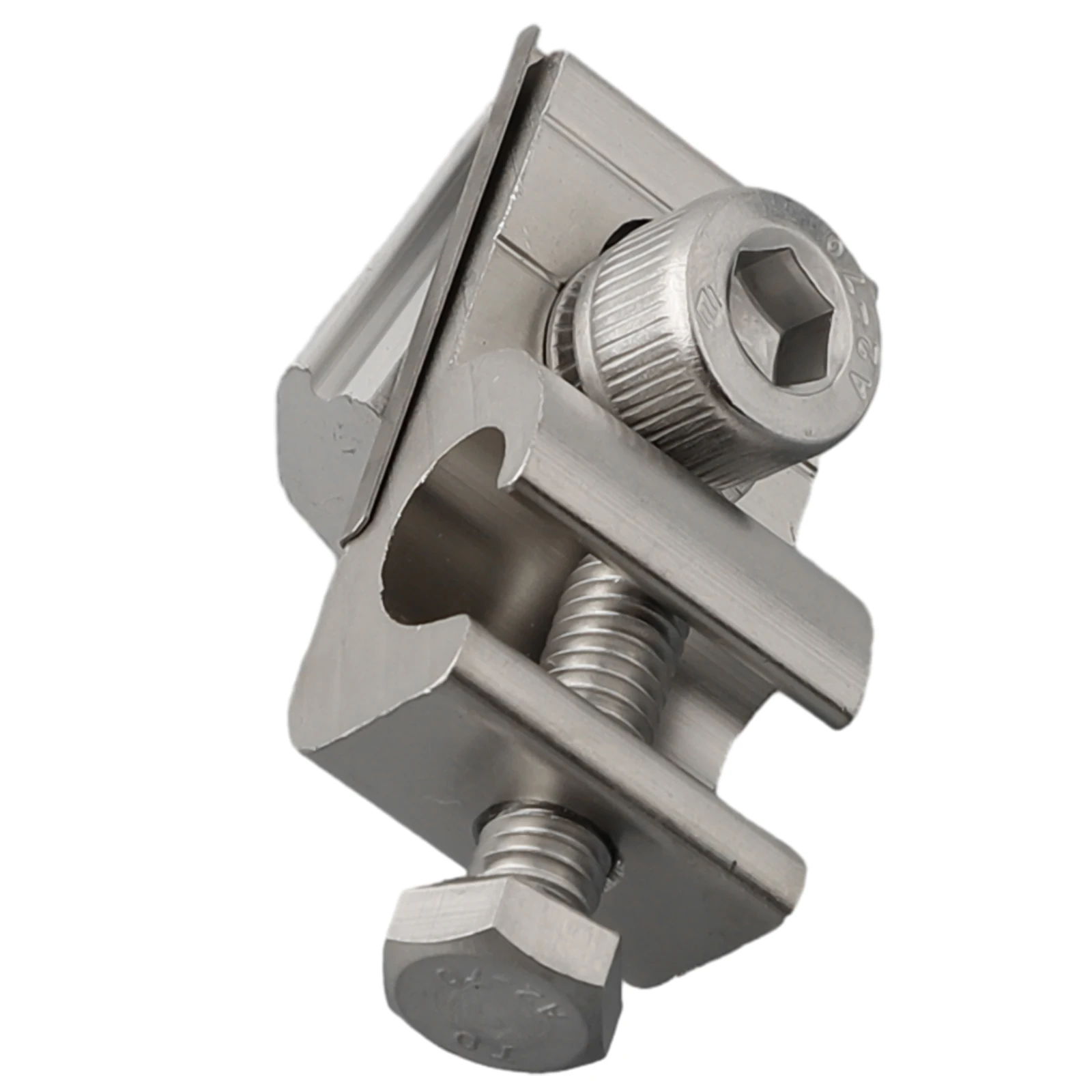 Aluminum Bracket Clamp for Solar Panel Grounding and Mounting on Photovoltaic Rails Roof for carport and Metal Beams