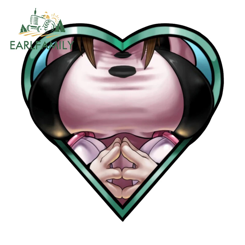 EARLFAMILY Ochaco Uraraka Car Truck Decal Reflective Humorous Character Graphics Decal Scratch Proof Camper Custom Printing