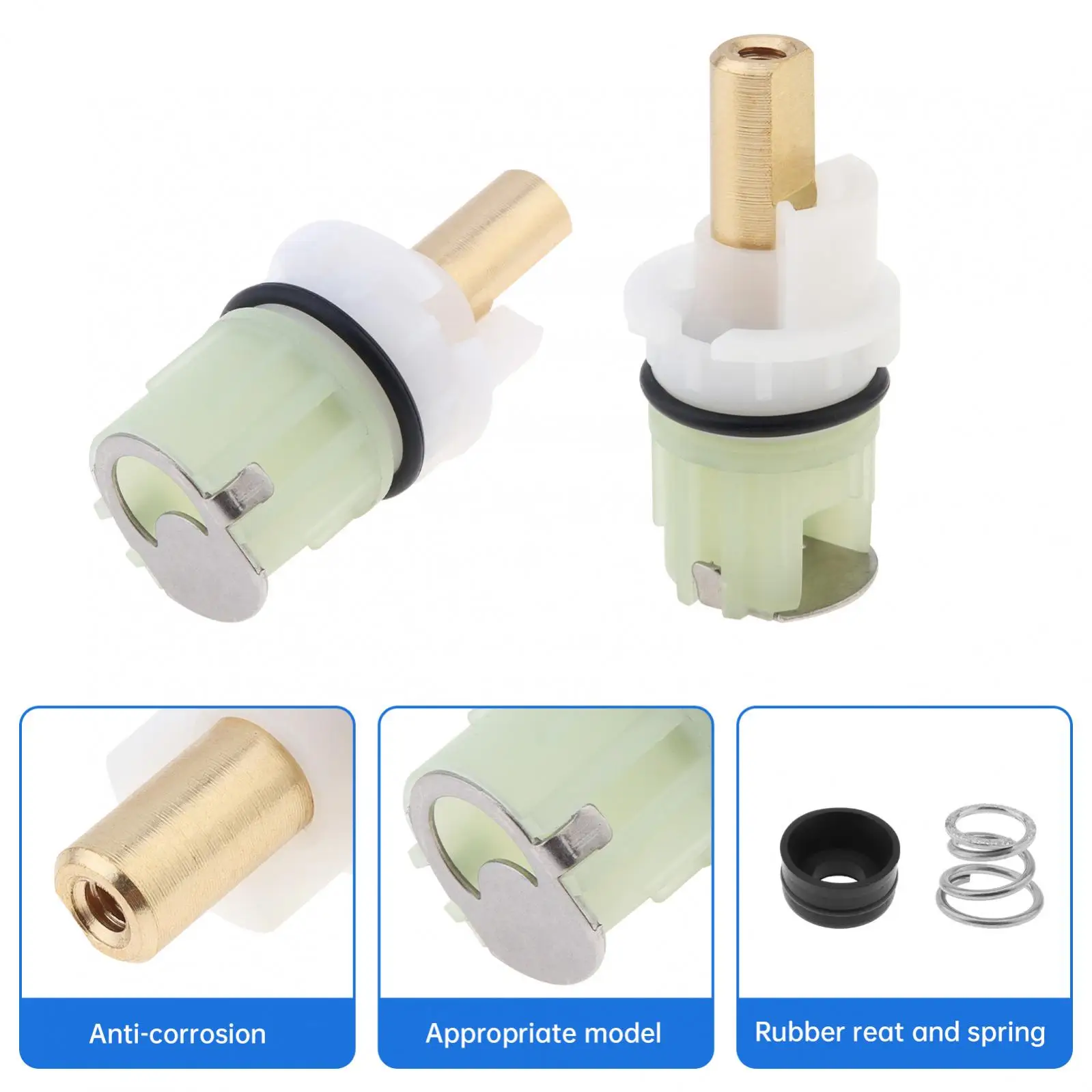 RP25513 Faucet Cartridge Repair Kit Faucet Stem Replacement Fit for Delta Two Handle Faucet Bathroom Shower Faucet Repair Kit