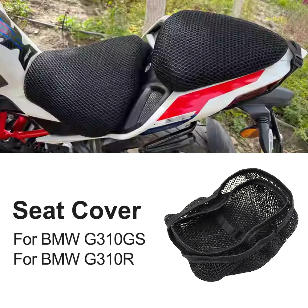 

For BMW G310GS G310R Motorcycle Seat Cover 3D Mesh Fabric Non-Slip Breathable Cushion Heat Insulation Scratch Protection