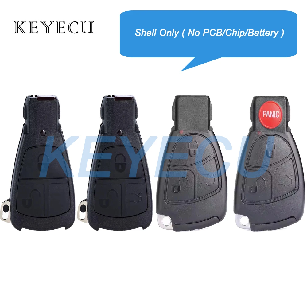 Keyecu 2 3 4 Buttons Smart Remote Key Fob Shell Cover for Mercedes Benz E C S R CL GL SL CLK SLK ML AMG W203 W204 W210 W211 W212