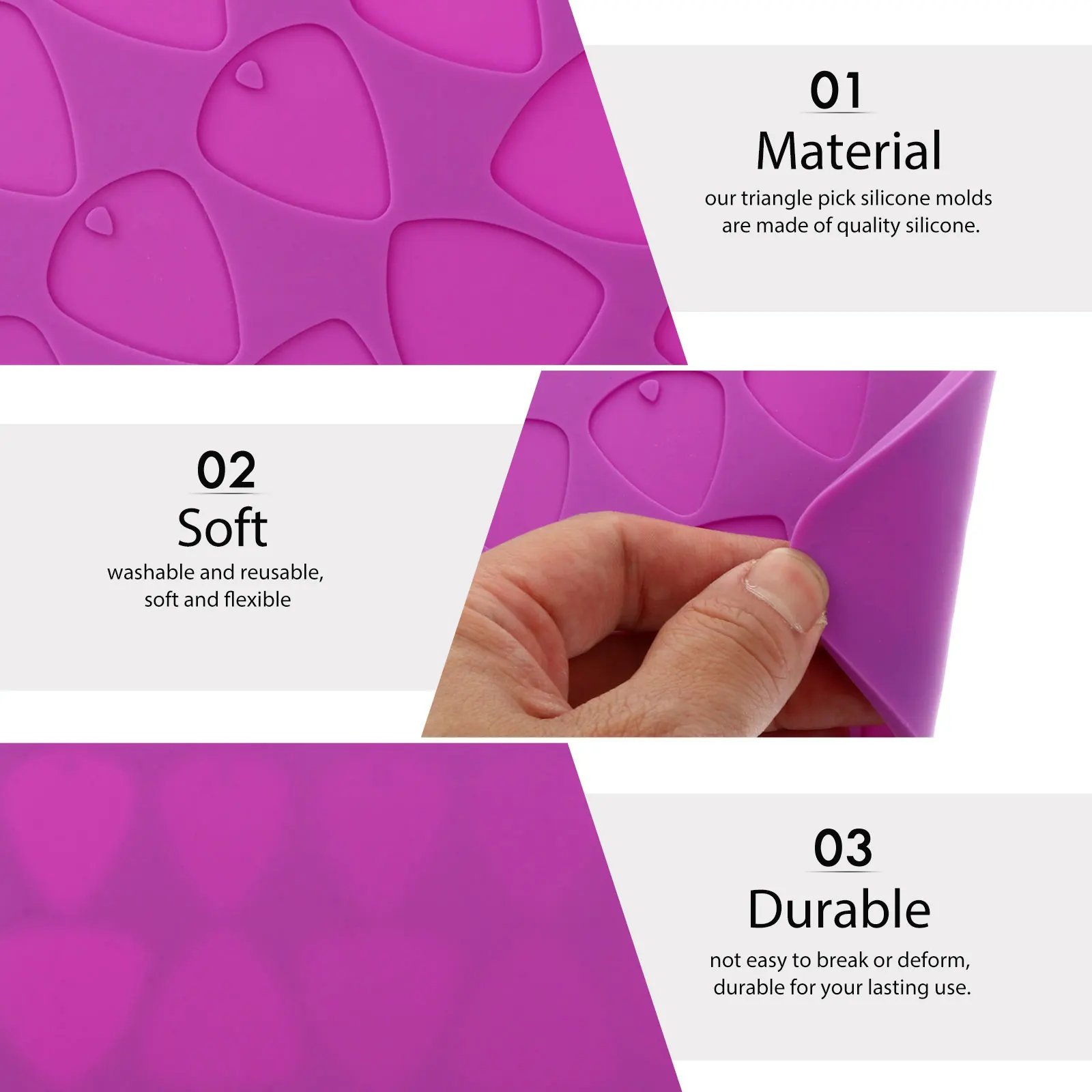 

Guitar Plectrums Molds Guitar Picks Mold Silicone Molds DIY Resin Molds Epoxy Resin Casting Mold