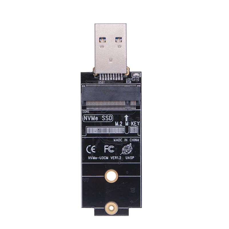 Nvme fall gehäuse ssd nvme zu usb adapter m.2 nvme box 10gbps usb 3,1 typ-a pcie m2 ssd gehäuse für ssd laufwerk