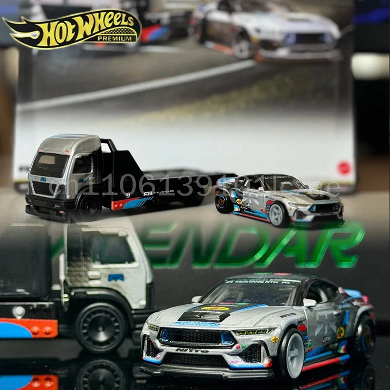 

2026 Hot Wheels Premium Car Culture: Team Transport Children Kids Toys Hotwheels Mercedes-Benz Ford Mustang 1:64 Car Model Gift
