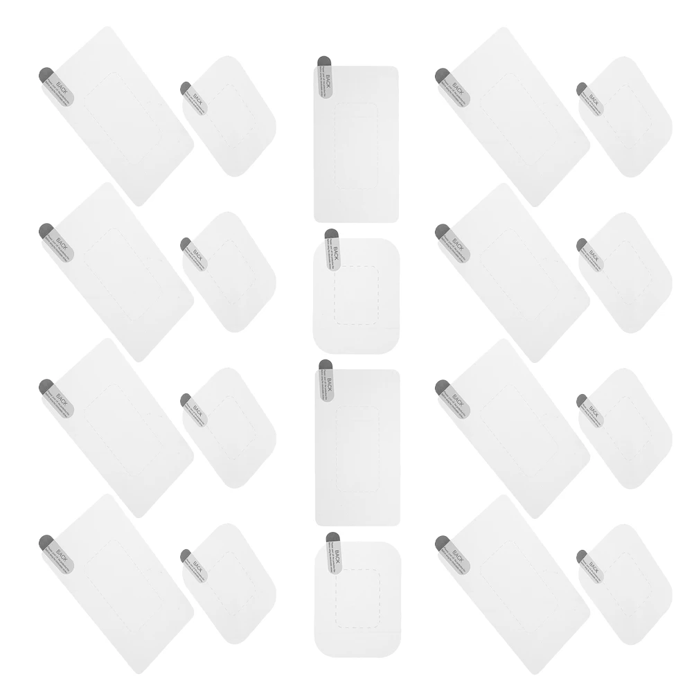 

20pcs Electrostatic Dash Cam Mounting Film Transparent Windshield Sticker For Car Glass Reusable Pet Material Weather Resistant