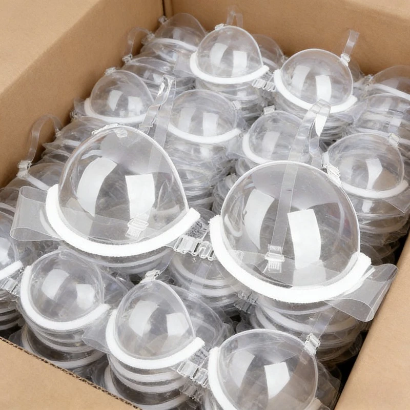 Fashion Transparent TPU Bra Comfortable Sexy Invisible Underwear Versatile Simple Design Bikini Cup Women's Lingerie Tube Tops