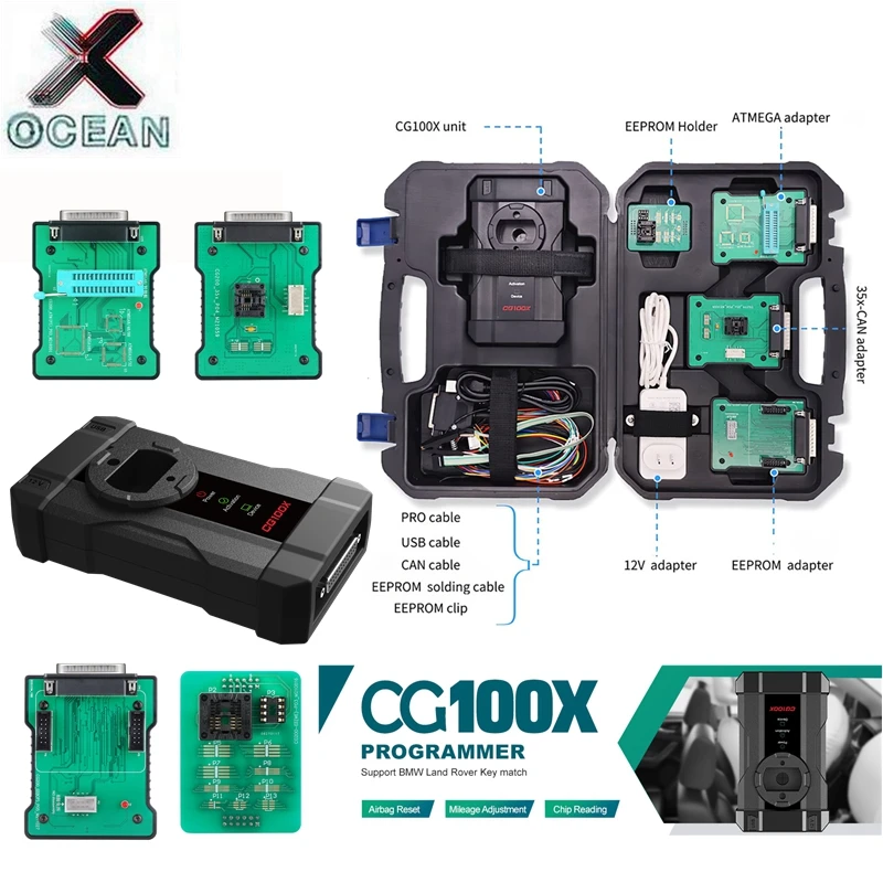 A++ Original CGDI CG100X New Generation Programmer Reset Mileage Adjustment and Chip Reading Full Version Support Free Download