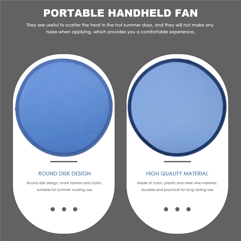 

ABYN-20X Foldable Round Fan-Blue
