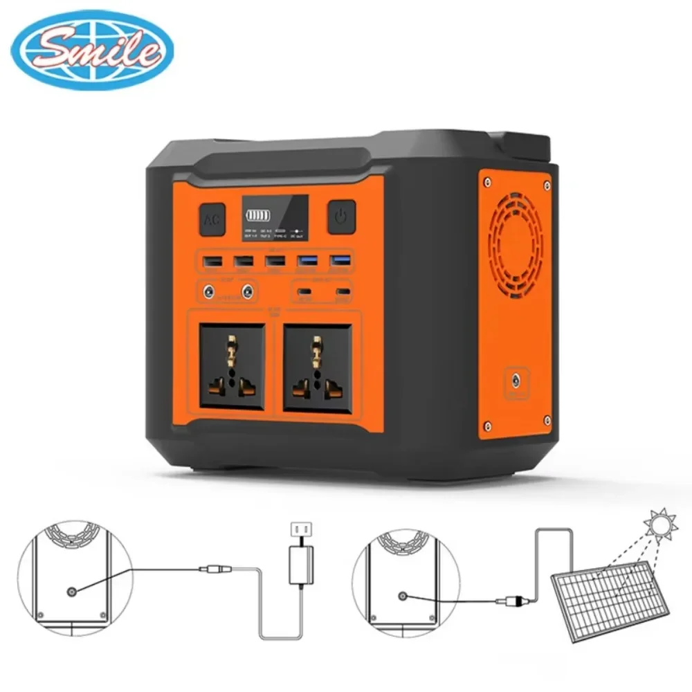 Home Outdoor Camping 110V 220V Lithium ion Battery Off Grid Portable Solar Power Generator Portable Power Station