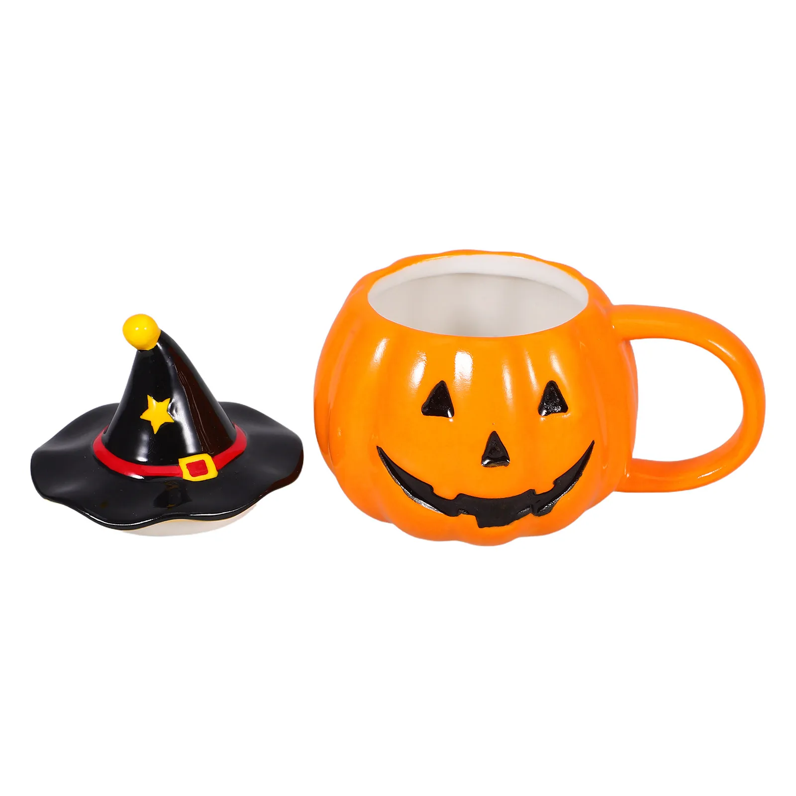 

Керамическая кофейная кружка в форме тыквы, изящная чашка для молока, настольная, на Хэллоуин, для дома