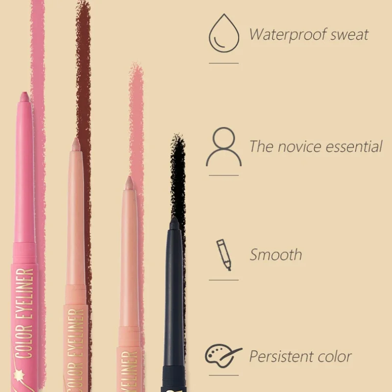 Pudaier 18 Kleur Precieze Microfine Extreme Dimensie Eyeliner Gel Potlood Vegen Zweetbestendig Langdurige Eyleliner Pen Make-Up