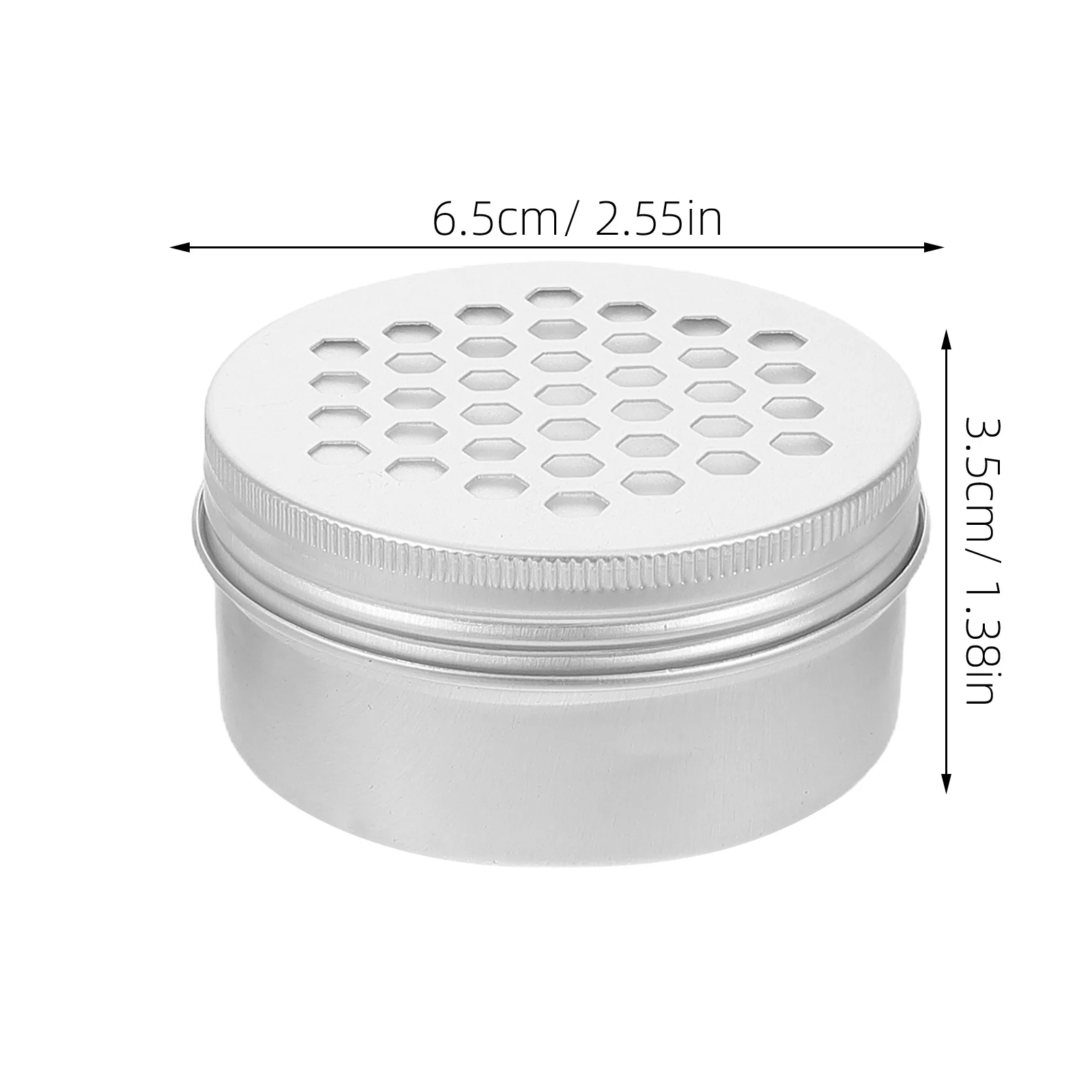12Pcs Round Aluminum Hollow Screw Lid Tins Lightweight Storage Containers for Hair Wax Balm Candy Aluminium Jar